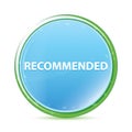 Recommended natural aqua cyan blue round button