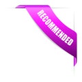 Recommended product pink glossy corner ribbon Royalty Free Stock Photo