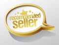 Recommended seller speech bubble.