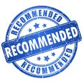 Recommended vector stamp Royalty Free Stock Photo