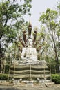 Reconstruct buddha statue,in the temple, Thailand Royalty Free Stock Photo