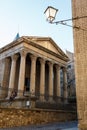 Reconstructed ancient Roman temple in the centre of Vic