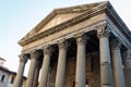 Reconstructed ancient Roman temple in the centre of Vic Royalty Free Stock Photo