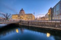 The reconstructed Berliner Stadtschloss at dawn