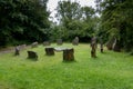 Reconstructed bronze Age stone circle in the Irish National Heritage Park