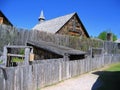 Palisades and Buildings at the Historic Jesuit Mission of Sainte Marie among the Hurons in Midland, Ontario, Canada