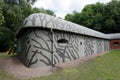 Reconstructed free-standing flanking battery in WW1 Austro-Hungarian artillery fort in Cracow, Poland.