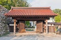 Reconstructed gates of Toyama castle in Toyama, Japan