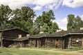 Reconstructed log cabins