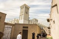 The reconstructed old part of the Dubai city - Al-Bastakiya quarter in the Dubai city, United Arab Emirates