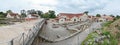Reconstructed Roman city Carnuntum panorama
