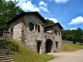 Saalburg Castle along the Limes, UNESCO World Heritage Site, Taunus Mountains near Frankfurt, Hesse, Germany Royalty Free Stock Photo