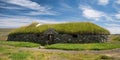 The reconstructed Viking Longhouse near Haroldswick, Unst, Shetland, Scotland, UK.