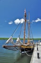 Reconstruction of the armed British gaff topsail schooner HMS Bee