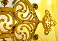 Reconstruction of a gilded cross on the top of church