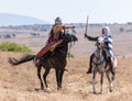 Reconstruction of Horns of Hattin battle in 1187. A rider from SReconstruction of Horns of Hattin battle in 1187. A rider from Sal