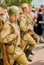 Reconstruction of the March of Soldiers of the Second World War