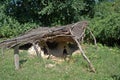 Reconstruction of a medieval settlement, Tiszaalpar, Hungary Royalty Free Stock Photo
