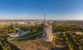 Reconstruction monument-ensemble to the Heroes of Stalingrad The Motherland Calls Royalty Free Stock Photo