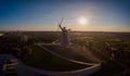 Reconstruction monument-ensemble to the Heroes of Stalingrad The Motherland Calls Royalty Free Stock Photo