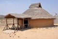 Reconstruction of Neolithic House Royalty Free Stock Photo