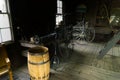 Reconstruction of an old blacksmith shop in the village of Sherbrooke, Nova Scotia Royalty Free Stock Photo