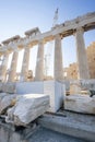 Reconstruction of Parthenon in Acropolis Royalty Free Stock Photo