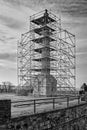 Reconstruction of the Victor monument, symbol of Belgrade capital of Serbia