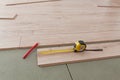 Reconstruction of wooden floor Royalty Free Stock Photo