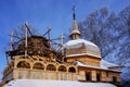 Reconstruction of wooden Orthodox church