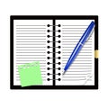 Record book and pen Royalty Free Stock Photo