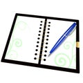 Record book and pen Royalty Free Stock Photo