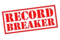 RECORD BREAKER Rubber Stamp