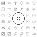 record button icon. Universal set of web for website design and development, app development Royalty Free Stock Photo