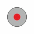 Record button icon vector design