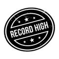Record High rubber stamp