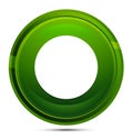 Record icon glassy green round button illustration Royalty Free Stock Photo