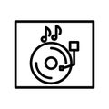 Record player Isolated Vector icon which can easily modify or edit