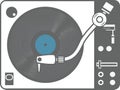 Record player vinyl record isolated Royalty Free Stock Photo