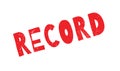 Record rubber stamp