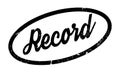 Record rubber stamp