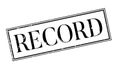 Record rubber stamp