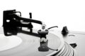 Record on turntable Royalty Free Stock Photo