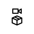 Record Video Unboxing Icon Royalty Free Stock Photo