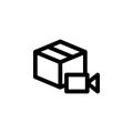 Record Video Unboxing Icon Royalty Free Stock Photo