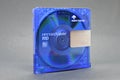 A recordable blue minidisc Royalty Free Stock Photo