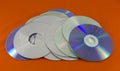 Recordable digital optical storage discs Royalty Free Stock Photo