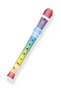 Recorder Rainbow Colored Flute