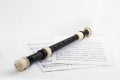 Recorder and sheet notes