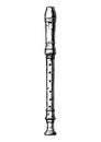 Recorder, woodwind musical instrument